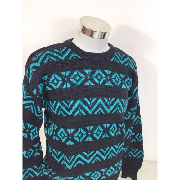 Ossi Vintage Wool Ski Sweater Mens Medium - Picture 2 of 9